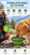 Gamelle Pliable en Silicone pour Chien et Chat - Randonnée