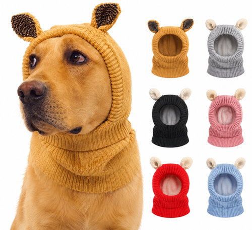 Chapeau chaud d'hiver pour chien - plusieurs coloris